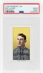 1909-11 T206 PIEDMONT 150 NAP LAJOIE (HOF) PORTRAIT PSA 2 (MK) GOOD.