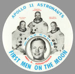 "APOLLO 11 ASTRONAUTS/FIRST MEN ON THE MOON" 3.5" BUTTON FROM THE POTTER COLLECTION.