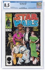 STAR WARS #107 SEPTEMBER 1986 CGC 8.5 VF (LAST ISSUE).