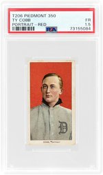 1909-11 PIEDMONT 350 TY COBB (HOF) PORTRAIT RED PSA 1.5 FAIR.