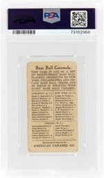 1908 E91 AMERICAN CARAMEL CHRISTY MATTHEWSON (HOF) SET A-(MATHEWSON) PSA 1.5.