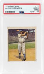 1950 BOWMAN #22 JACKIE ROBINSON (HOF) PSA 2 (MC) GOOD.