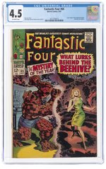 FANTASTIC FOUR #66 SEPTEMBER 1967 CGC 4.5 VG+.