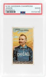 1888 N162 GOODWIN CHAMPIONS CAP ANSON (HOF) PSA 2 GOOD.