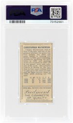 1911 T205 GOLD BORDER PIEDMONT CHRISTY MATHEWSON (HOF) PSA 2 GOOD.