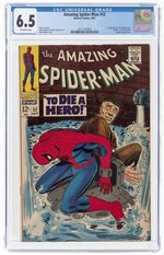 AMAZING SPIDER-MAN #52 SEPTEMBER 1967 CGC 6.5 FINE+ (FIRST JOE ROBERTSON).