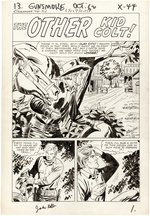 GUNSMOKE WESTERN #74 COMPLETE 13 PAGE STORY ORIGINAL ART BY JACK KELLER.