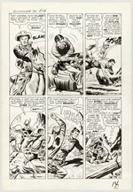 GUNSMOKE WESTERN #74 COMPLETE 13 PAGE STORY ORIGINAL ART BY JACK KELLER.