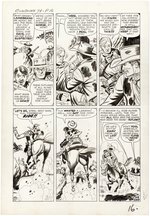 GUNSMOKE WESTERN #74 COMPLETE 13 PAGE STORY ORIGINAL ART BY JACK KELLER.