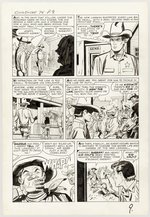 GUNSMOKE WESTERN #74 COMPLETE 13 PAGE STORY ORIGINAL ART BY JACK KELLER.