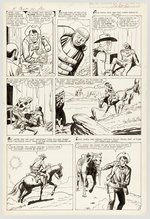 KID COLT OUTLAW #72 COMPLETE ISSUE STORY PAGES ORIGINAL ART BY JACK KELLER.