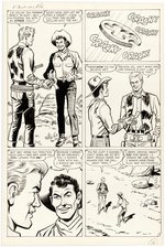 KID COLT OUTLAW #77 COMPLETE FIVE PAGE STORY ORIGINAL ART BY JACK KELLER.