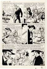 KID COLT OUTLAW #80 COMPLETE EIGHT PAGE STORY ORIGINAL ART BY JACK KELLER.