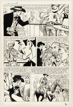 KID COLT OUTLAW #80 COMPLETE EIGHT PAGE STORY ORIGINAL ART BY JACK KELLER.