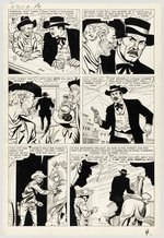 KID COLT OUTLAW #80 COMPLETE EIGHT PAGE STORY ORIGINAL ART BY JACK KELLER.