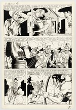 KID COLT OUTLAW #80 COMPLETE EIGHT PAGE STORY ORIGINAL ART BY JACK KELLER.