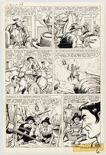 KID COLT OUTLAW #80 COMPLETE EIGHT PAGE STORY ORIGINAL ART BY JACK KELLER.