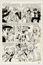 KID COLT OUTLAW #80 COMPLETE EIGHT PAGE STORY ORIGINAL ART BY JACK KELLER.