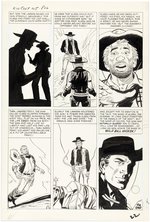 KID COLT OUTLAW #105 COMPLETE  FIVE PAGE BACKUP STORY ORIGINAL ART BY DON HECK.