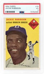 1954 TOPPS #10 JACKIE ROBINSON (HOF) PSA 3 VG.