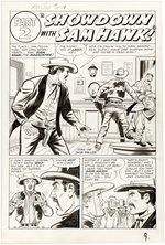 KID COLT OUTLAW #111 COMPLETE CHAPTER 2 OF 3 ORIGINAL ART PAGES BY JACK KELLER.