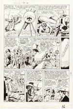 KID COLT OUTLAW #111 COMPLETE CHAPTER 2 OF 3 ORIGINAL ART PAGES BY JACK KELLER.