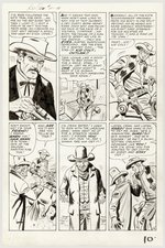 KID COLT OUTLAW #111 COMPLETE CHAPTER 2 OF 3 ORIGINAL ART PAGES BY JACK KELLER.