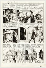 KID COLT OUTLAW #111 COMPLETE CHAPTER 2 OF 3 ORIGINAL ART PAGES BY JACK KELLER.