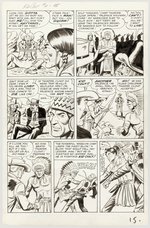 KID COLT OUTLAW #111 COMPLETE CHAPTER 2 OF 3 ORIGINAL ART PAGES BY JACK KELLER.