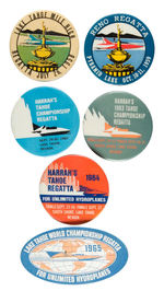 COLLECTION OF REGATTA BUTTONS FOR HYDROPLANES.