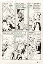 KID COLT OUTLAW #111 COMPLETE CHAPTER 3 OF 3 ORIGINAL ART PAGES BY JACK KELLER.