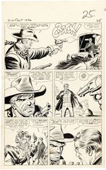 KID COLT OUTLAW #122 COMPLETE FIVE PAGE STORY ORIGINAL ART BY DICK AYERS.