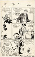 KID COLT OUTLAW #122 COMPLETE FIVE PAGE STORY ORIGINAL ART BY DICK AYERS.