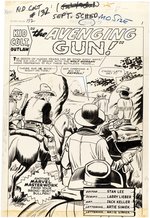 KID COLT OUTLAW #132 COMPLETE 17 PAGE COVER STORY ORIGINAL ART BY JACK KELLER.