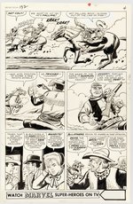 KID COLT OUTLAW #132 COMPLETE 17 PAGE COVER STORY ORIGINAL ART BY JACK KELLER.