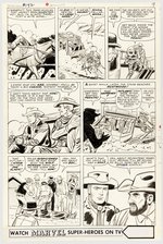 KID COLT OUTLAW #132 COMPLETE 17 PAGE COVER STORY ORIGINAL ART BY JACK KELLER.