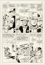 KID COLT OUTLAW #132 COMPLETE 17 PAGE COVER STORY ORIGINAL ART BY JACK KELLER.