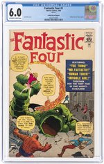 GOLDEN RECORD REPRINT - FANTASTIC FOUR #1 1966 CGC 6.0 FINE.