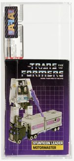 TRANSFORMERS (1986) SERIES 3 STUNTICON - MOTORMASTER AFA 75+ EX+/NM.