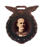 "EUGENE V. DEBS" UNLISTED REAL PHOTO WATCH FOB.