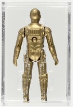 GLASSLITE STAR WARS: O PODER DA FORÇA/THE POWER OF THE FORCE (1988) - LOOSE ACTION FIGURE C-3PO AFA 85 NM+.