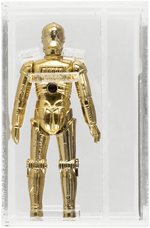 TAKARA STAR WARS (1978) - LOOSE ACTION FIGURE SEE-THREEPIO (C-3PO, SOLID LIMBS) UKG 85% (ALTERNATE HEAD).