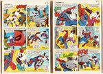 AMAZING SPIDER-MAN #36 COMPLETE STORY ORIGINAL COLOR GUIDES (STAN GOLDBERG ATTRIBUTED).