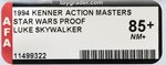 STAR WARS: ACTION MASTERS DIE CAST COLLECTIBLES (1994) - LUKE SKYWALKER PROOF CARD AFA 85+ NM+.