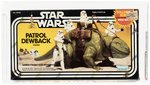 STAR WARS COLLECTOR SERIES (1983) - PATROL DEWBACK AFA 75 EX+/NM.