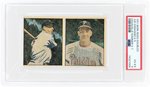 1951 BERK ROSS DOUBLES #2-5 JOE DIMAGGIO (HOF)/#2-7 GRANVILLE HAMNER PSA 4 VG-EX.