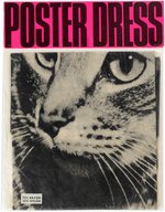 POP-ART POSTER DRESS "PUSSY CAT" BY HARRY GORDON- FACTORY-SEALED PACKAGE.
