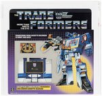 TRANSFORMERS (1984) - SERIES 1 SOUNDWAVE AFA 80+ NM (TRADEMARK LOGO/NO RUBSIGN).