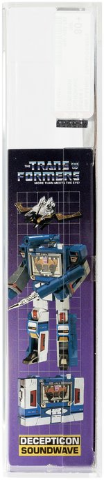 TRANSFORMERS (1984) - SERIES 1 SOUNDWAVE AFA 80+ NM (TRADEMARK LOGO/NO RUBSIGN).