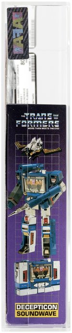 TRANSFORMERS (1984) - SERIES 1 SOUNDWAVE AFA 80+ NM (TRADEMARK LOGO/NO RUBSIGN).